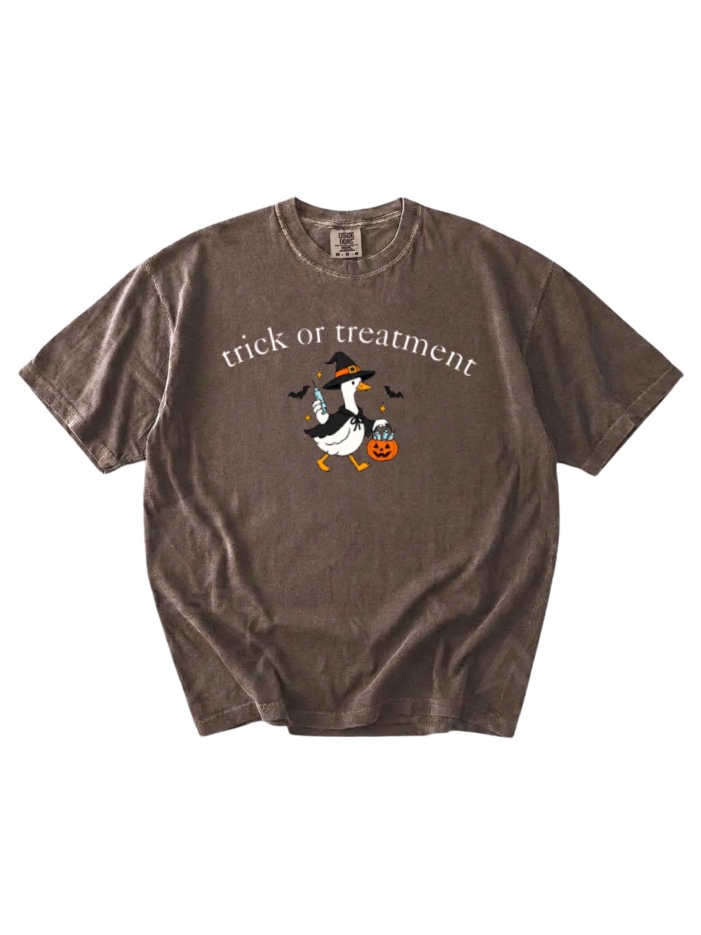 Comfort colors Graphic Halloween Tee in Brown